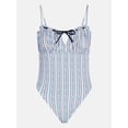 thumbnail image 5 of Kacey Lee Women's and Women's Plus Tie Neck Scoop Back One Piece Swimsuit, Sizes XS-3X, 5 of 5