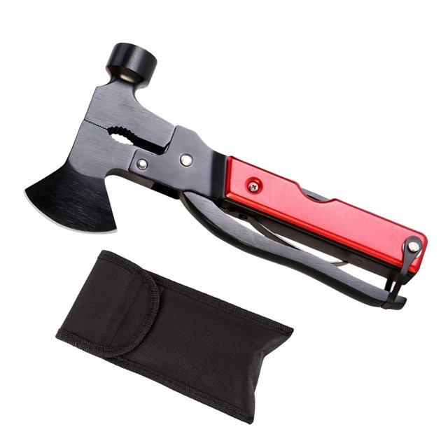 Martillo multiherramienta, alicates para equipo de Camping, regalos de Navidad para maridos de caza rojo Sunnimix Martillo multiherramienta