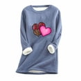 thumbnail image 1 of Birdeem Womens Large Loose Raglan Top Thickened and Velvet Lamb Wool Warm Underlay, 1 of 1