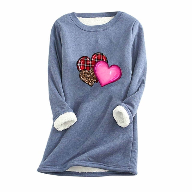 Birdeem Womens Large Loose Raglan Top Thickened and Velvet Lamb Wool Warm Underlay