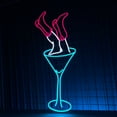 thumbnail image 4 of Handmadetneonsign Martini Neon Sign, Cocktails And Beer Wall Art Decor, Coffee Bar Pub Wall Decor, 4 of 5