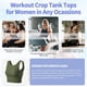 thumbnail image 5 of Camiseta Crop Top Deportiva Reversible Verde Talla L, 5 of 6