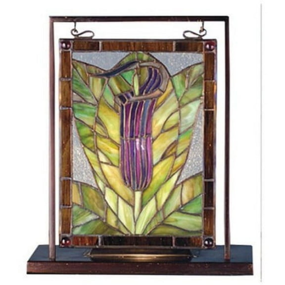 Jack-in-the-Pulpit Lighted Mini Tabletop Window Panel