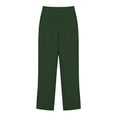 thumbnail image 3 of CUSTG Casual Pants For Women Straight Leg Drawstring High Waist Pants Summer Loose Fit Beach Trousers With Pockets Long Length Fashion Versatile Capri Pants For Women, 3 of 4