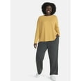 thumbnail image 3 of Terra & Sky Women's Plus Waffle Knit Pants, Sizes 0X-4X, 3 of 5
