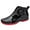 Red, variant on AUXDIQ Rain Boots Men Short Ankle Waterproof Rain Shoes Outdoor Garden Shoes