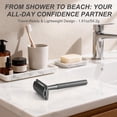 thumbnail image 6 of Safety Razor for Men & Women - Double Edge Single Blade Razor with 10 Blades, Reusable One Blade Razor for Close Shave (Mens & Womens Razor, Eco-Friendly), 6 of 8