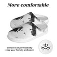 thumbnail image 6 of KLL Monochrome Flying Ravens Pattern Adult Unisex Cozy Slippers,Fuzzy Slip-on Slippers TPR Sole Slippers Comfort Plush Home Footwear for Indoor & Outdoor-11, 6 of 7