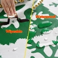 thumbnail image 5 of Vinyl Christmas Tablecloth with Flannel Backing Rectangle 52x70 Inch,Snowflake Holiday Wipeable Waterproof Plastic Table Cloth,Winter Xmas Heavy Duty Table Cover for Kitchen Dinner,Green, 5 of 6