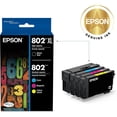 thumbnail image 3 of Epson T802XL/T802 High Yield Ink Cartridge, Black, Cyan, Magenta, Yellow, 4-Pack (T802XL-BCS) (Sold Without Manufacturer Warranty), 3 of 6