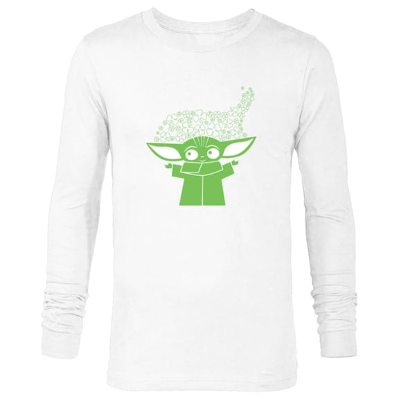 Star Wars The Mandalorian The Child St. Patrick's Day - Long Sleeve T-Shirt for Men - Customized-White