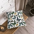 thumbnail image 5 of KLL Watercolor Butterflies Decorative Throw Pillow Covers Velvet Soft for Couch Sofa Bedroom Living Room Outdoor (No pillow core)- 18"x18", 5 of 5