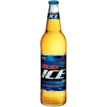 Bud Ice Beer, 24 fl. oz. Bottle, 5.5% ABV