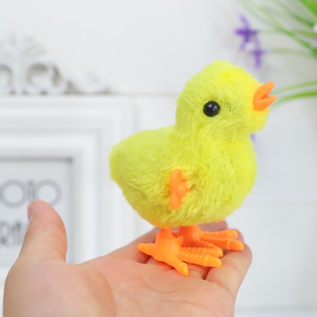 Riforla Jouet à Remontoir pour Enfants, Jouet Sauteur, Chick, Remplissage de Bas de Noël, Jouets d'Animaux, Jouet à Remontoir Jaune