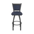 thumbnail image 5 of 870 Hadleigh 36" Swivel Bar Stool with Pewter Finish and Graph Anchor Seat and Back, 5 of 5