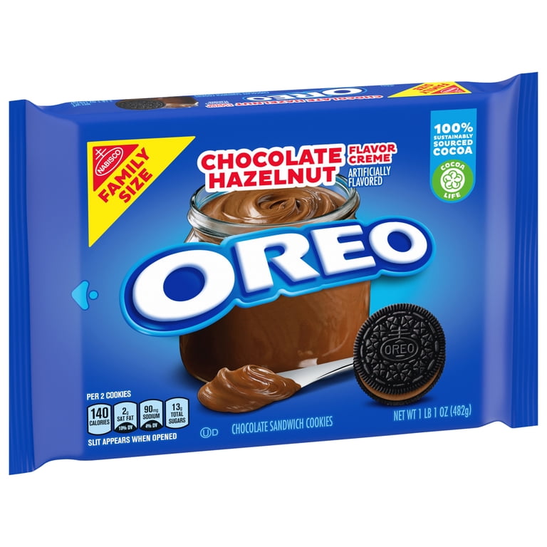 3 pack) OREO Chocolate Hazelnut Creme Sandwich Cookies, Baked