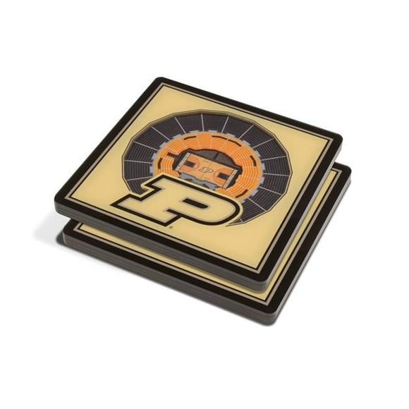YouTheFan 5021145 NCAA Purdue Boilermakers 3D StadiumViews Coaster - Mackey Arena