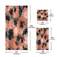 thumbnail image 3 of 3 Piece Bath Towels Set Bath Towel, Hand Towel and Face Towel for Bathroom, Gym, Hotel Coral and Black Tie-dye Pattern, 3 of 8