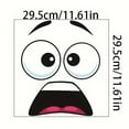 thumbnail image 2 of 3D Surprised Face Toilet Decal, Funny Toilet Stickers for Bathroom, Waterproof Toilet Cover Lid Decals(2PCS), 2 of 5