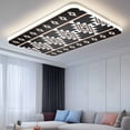 thumbnail image 2 of Black White Boho Fluorescent Light Covers, Modern Western Aztec Abstract Geometric Magnetic Light Covers for Ceiling Lights, Fluorescent Ceiling Shade for Classroom Bedroom Office 4x2Ft x 1PCS, 2 of 8