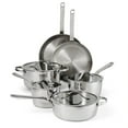 thumbnail image 1 of Tramontina Tempo Tri-Ply Base Stainless Steel 10-Piece Cookware Set with Glass Lids, Pots and Pans Kitchen Set, Induction-Ready, Oven-Safe, Dishwasher-Safe, 1 of 11
