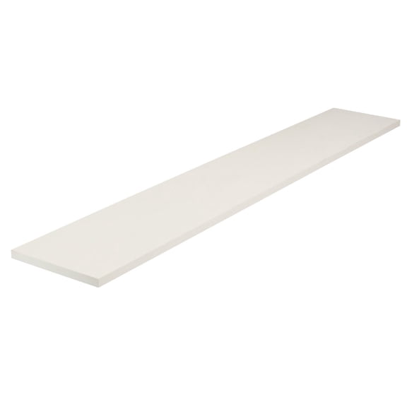 Knape & Vogt Melamine Shelf - White - 8"W x 48"  Home & Garage Storage, Stackable Design