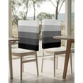 thumbnail image 4 of nqOlkjepod Black Grey Ombre Chair Covers Set of 6, Decorative Chair Back Cover, Modern Abstract Art Farmhouse Striped Dining Room Chair Slipcovers Removable Chair Protectors Covers for Party Banquet, 4 of 7