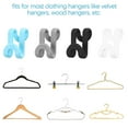 thumbnail image 5 of Deago 60 Pcs Clothes Hanger Connector Hooks, Plastic Heavy Duty Mini Cascading Hanger Hooks for Velvet Hangers Space Saver Closet Organizer, Gray, 5 of 8