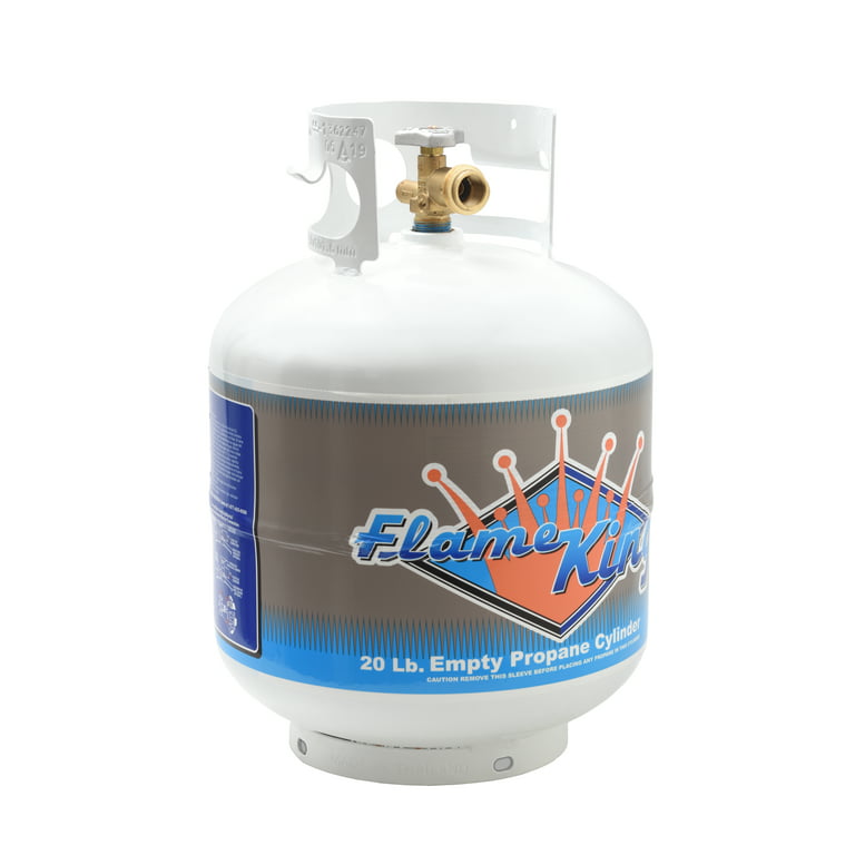 Flame King 20 lb Propane Tank LP Cylinder Gas Tank with Type 1 Overfill  Protection Device Valve (Ships Empty) 
