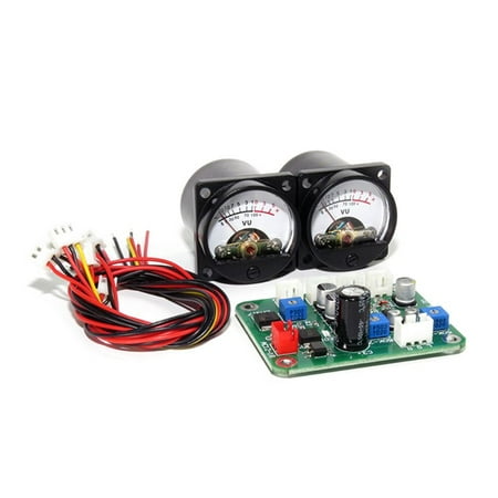 

ZUARFY 2 Pcs VU Panel Meter Warm Back Light Recording+Durable Driver Board Module+Cables