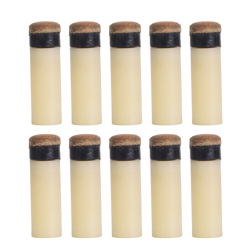 10PCS Snooker Pool Cue Pole Tip Billiards Rod Stick Replacement Parts Repair Tool Supplies Accessories11mm