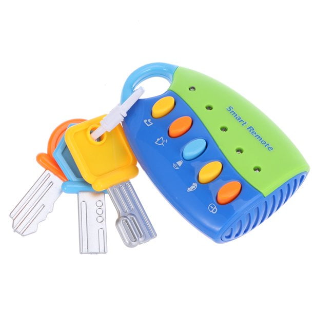 Musical Smart Remote Key Toy Fake Car Toy Keys with Sound and Lights