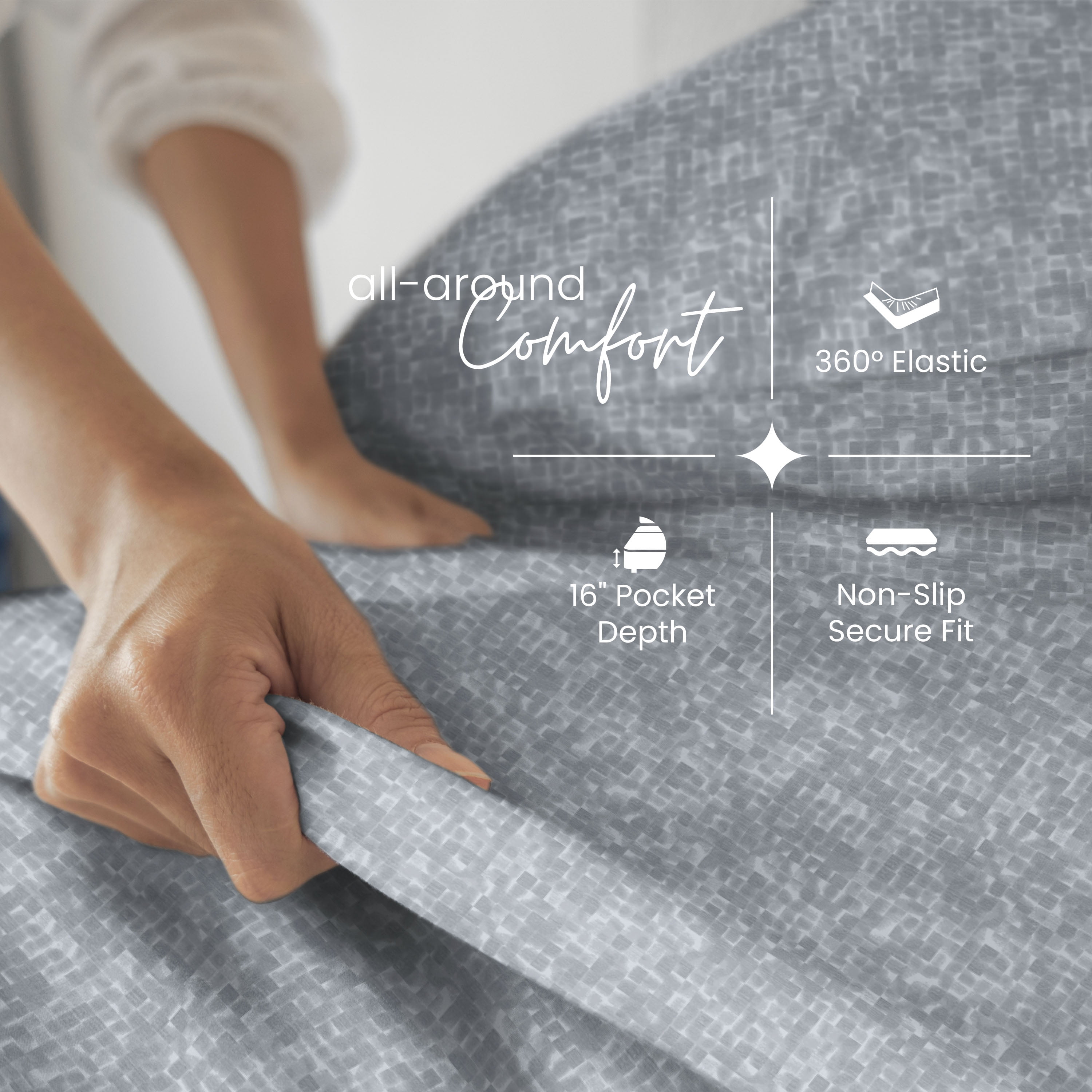 Martex Restore Cooling Pillowcase Set, Standard, Charcoal