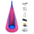 thumbnail image 5 of Vyrelis Pod Swing Seat, Cotton Hammock Swing Chair,Sensory Swing for Indoor and Outdoor Use, Pink, 5 of 8