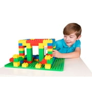 Strictly Briks Big Briks Brick Construction Set - 108 Pieces - Blue, Green, Red, Yellow