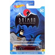 Hot Wheels Batman Batmobile Set of 4 Diecast Vehicles from Basic and Premium Basic Releases Bundle, Maroon