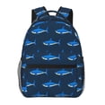 thumbnail image 1 of Easygdp Cute Shark Mochila Ergonómica Versátil para Laptop - Múltiples Bolsillos, Correas Ajustables, Unisex para Escuela, Viajes y Actividades al Aire Libre-One Size, 1 of 5