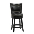 thumbnail image 2 of Home Square 24" Bristol Swivel Bar Stool in Black - Set of 2, 2 of 5