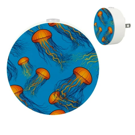 

YZUOUZY Night Lights Plug into Wall Bedside Lamp Small Lamps Set of 2 Cute Jellyfish