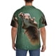 thumbnail image 3 of Fotbe Squirrel Camisa Estampada de Manga Corta para Hombre, Casual de Verano, Estilo Playero, Sin Arrugas-Small, 3 of 5