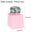 thumbnail image 2 of Uxcell Solvent Alcohol Dispenser 100ml(3.4oz) Press Type Liquid Dispenser Pump with Sealing Stainless Steel Lid, Pink, 2 of 6