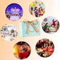 thumbnail image 4 of 10 Pieces, Paper Gift Bag, Gift Bags with Ribbon Bow, Paper Bags for Birthday Wedding Bridal Party Simple DIY Gift Bags, 25 * 20 * 12.5 cm, 4 of 4