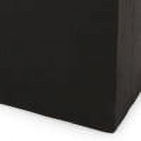 GDF Studio Fardeen Outdoor Modern Cast Stone Rectangular Planter, Black Large