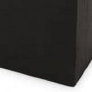 GDF Studio Fardeen Outdoor Modern Cast Stone Rectangular Planter, Black Large