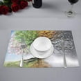 thumbnail image 2 of MKHERT Four Season Tree in Spring Summer Autumn Winter Effect Placemats Table Mats for Dining Room Kitchen Table Decoration 12x18 inch,Set of 6, 2 of 4