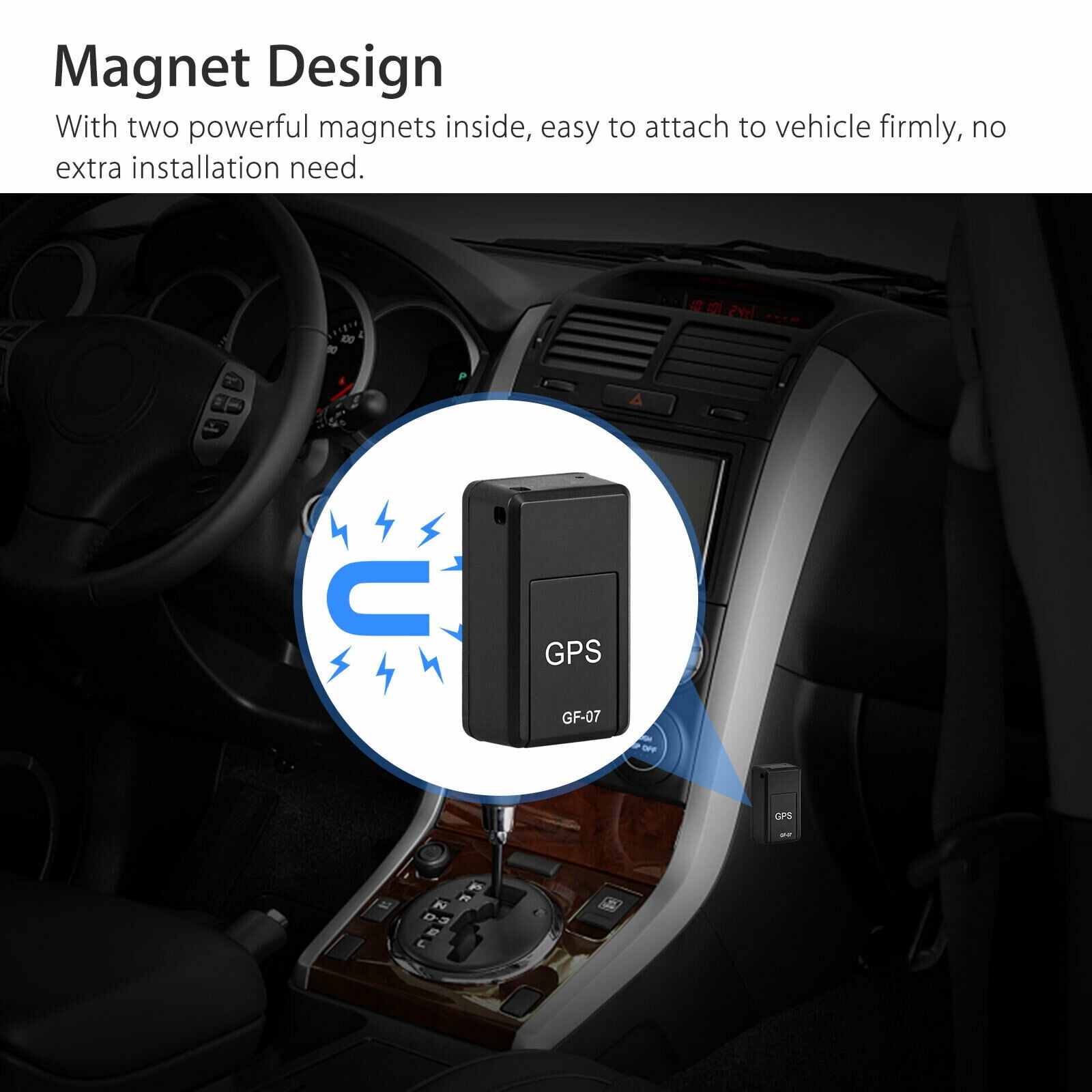 kredsløb ribben global Magnet GPS Car Tracker for Vehicles Cars Wireless Mini Real Time GPS  Locator - Walmart.com