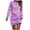 Light Purple, variant on FYEGRE Autumn Winter Print Sweatshirt Dress Casual Long Sleeve Crewneck Pullover Tunic Top For Holiday Party Outfit And Daily Wear Mint Green XXL