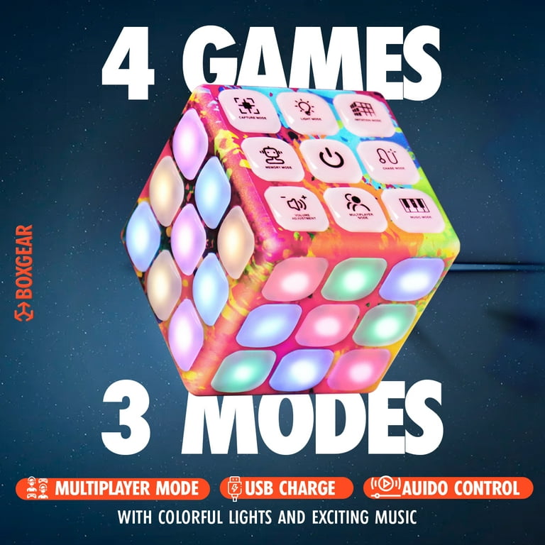 Light Up Cube Toy 5 Juegos electrónicos de cerebro y memoria
