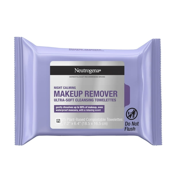 Neutrogena Makeup Remover Night Calming Wipes and Face Cleansing
