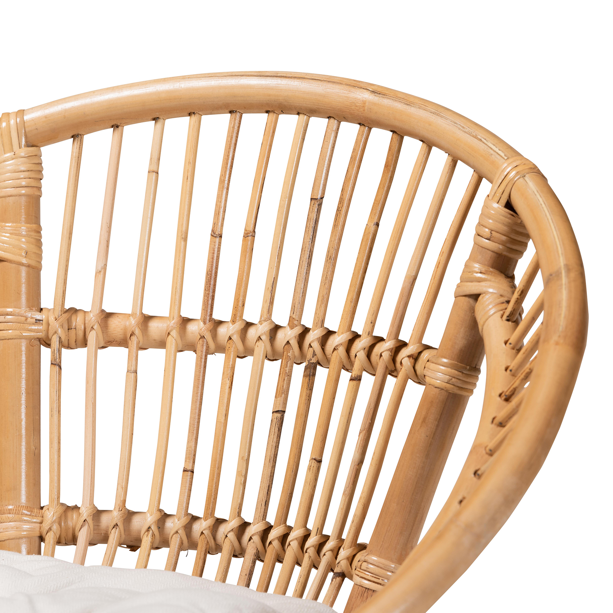 bali & pari Adrina Rattan BOHO Dining Chair, Natural Brown